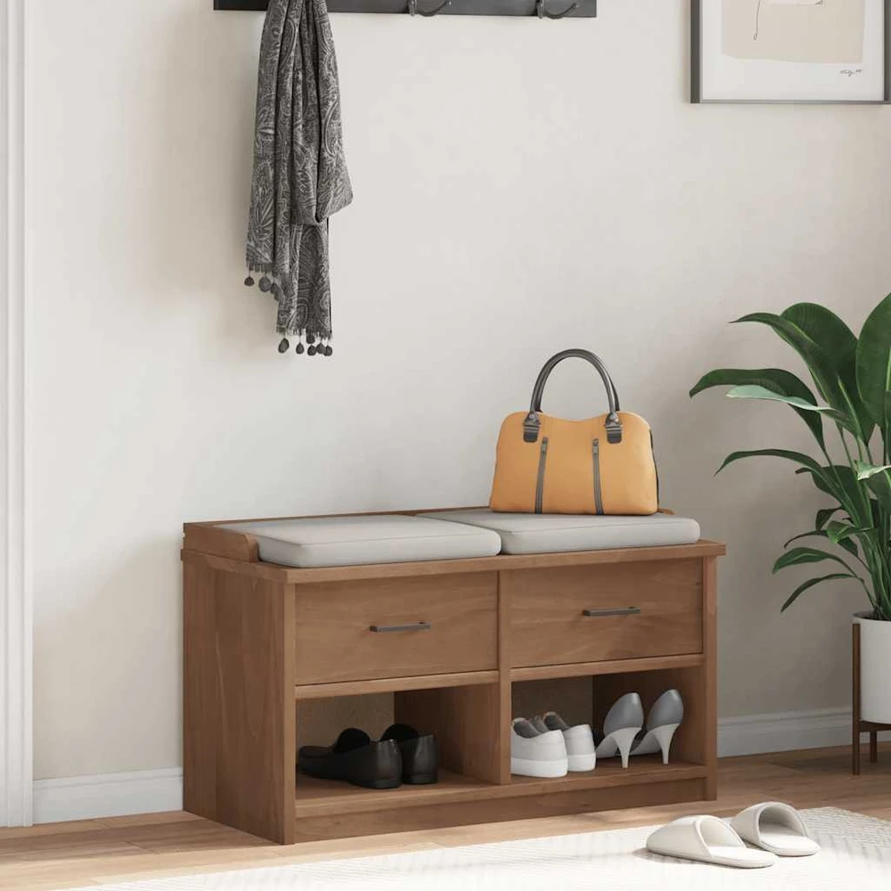 Prieškambario suoliukas SANDNES 87x40x50 pušies masyvo