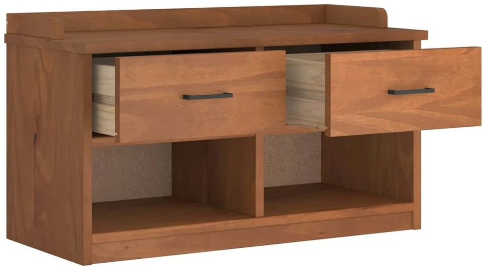 Prieškambario suoliukas SANDNES 87x40x50 pušies masyvo