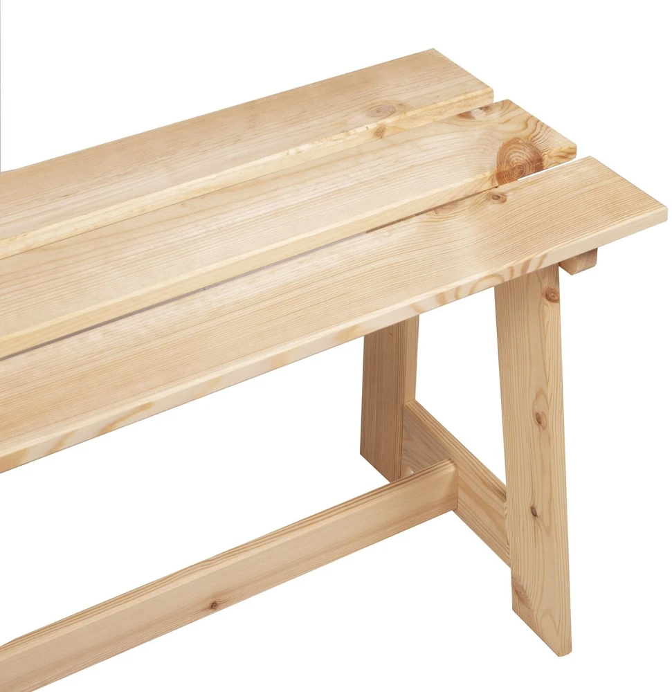Lauko suolas Natūrali 119 x 37 x 47 cm Kietas pušų medis
