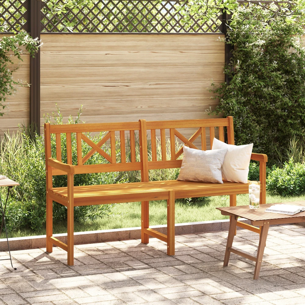 Lauko suolas Natūrali 150 x 56 x 90 cm Kietos akacijos mediena