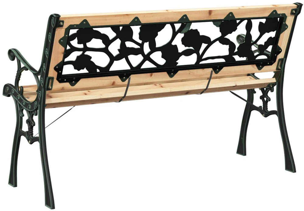 Sodo suolas 2 -Seater 116 x 54 x 73 cm Medis Ruda Stačiakampio