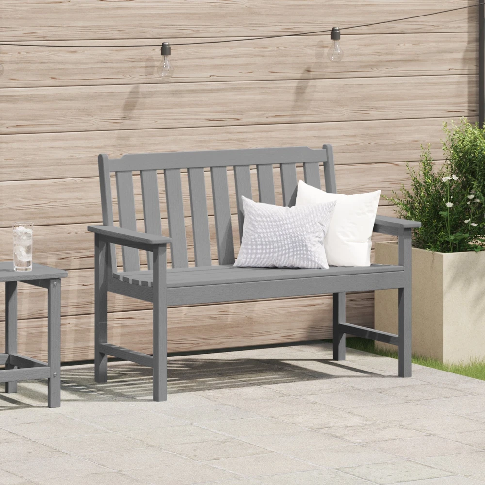 Sodo suolas Šviesiai pilka 120 x 59 x 88 cm HDPE