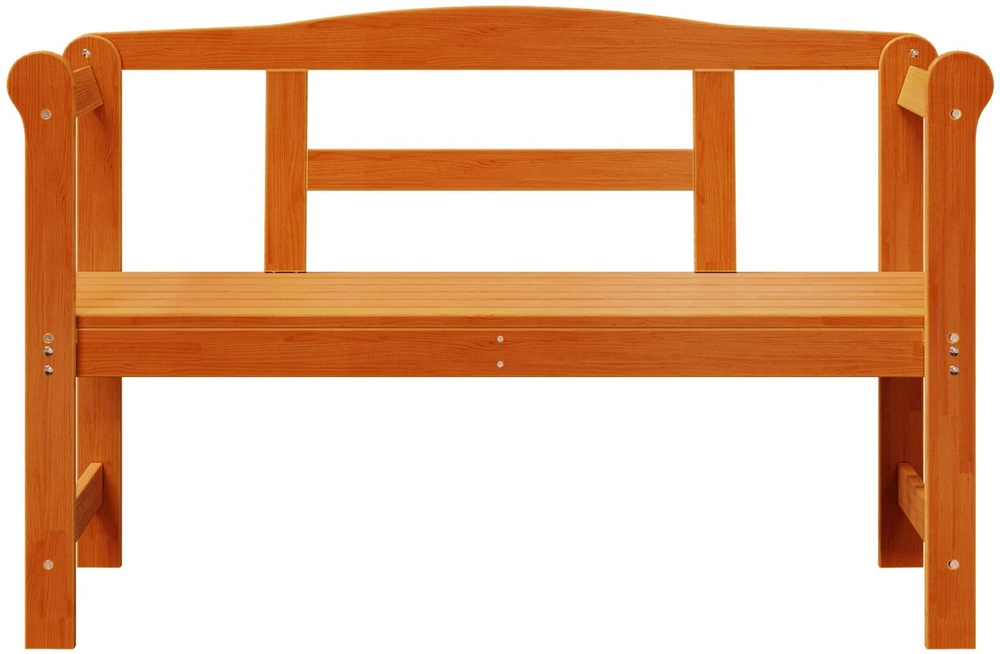 Lauko suolas 2 -Seater 119 x 44 x 76 cm Kietos pušies mediena