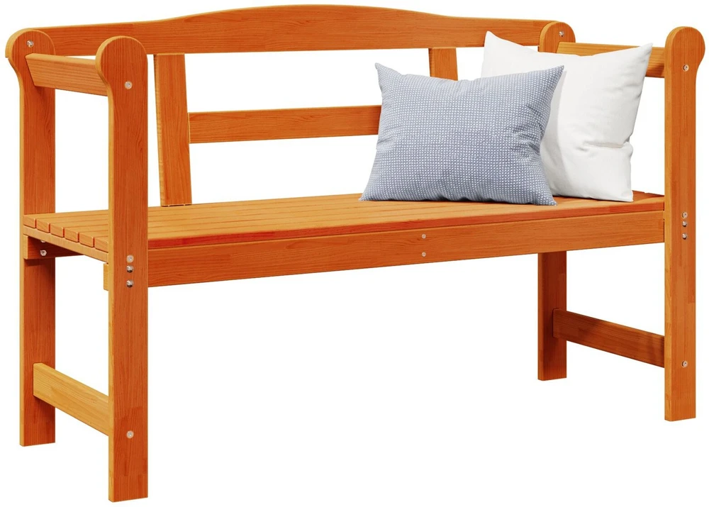 Lauko suolas 2 -Seater 119 x 44 x 76 cm Kietos pušies mediena