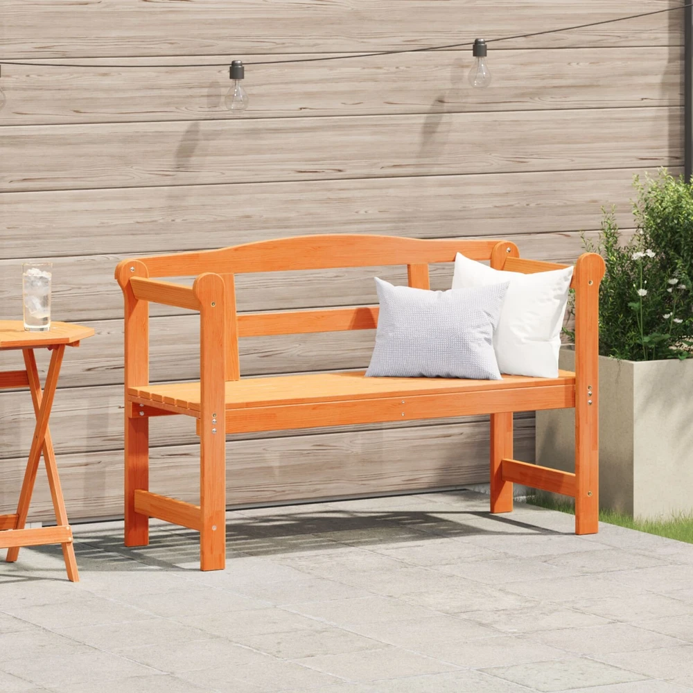 Lauko suolas 2 -Seater 119 x 44 x 76 cm Kietos pušies mediena