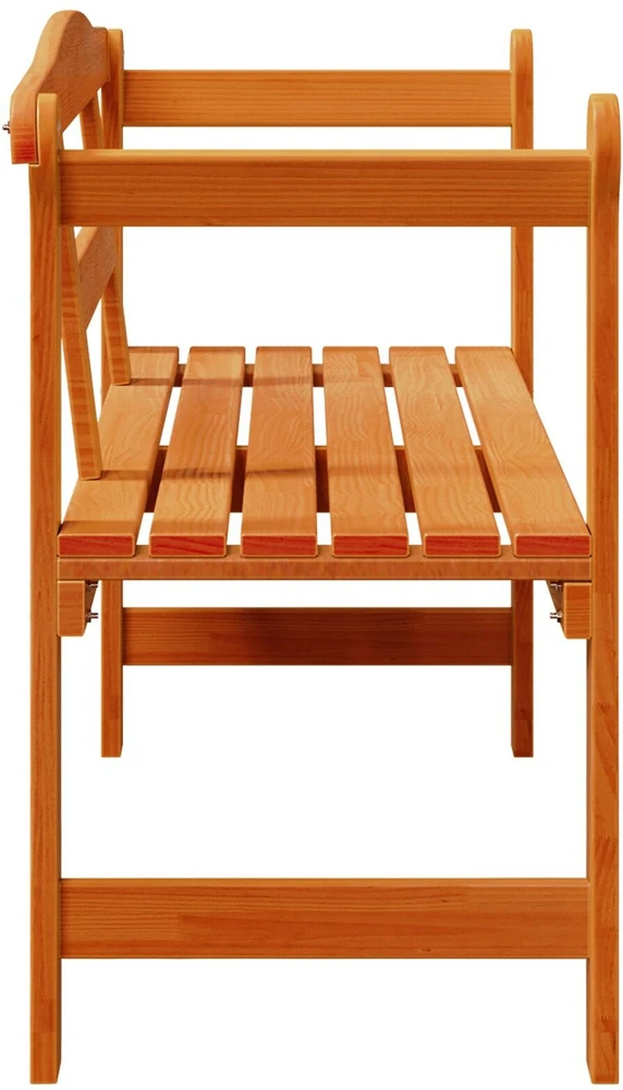 Lauko suolas 2 -Seater 119 x 44 x 76 cm Kietos pušies mediena
