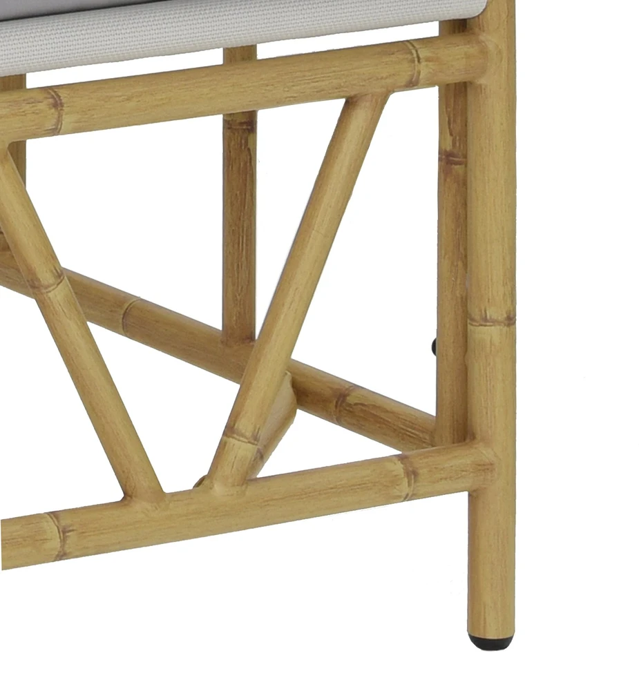 Lauko sėdimos vietos Šviesiai pilka 110 x 74,5 x 71 cm Plienas