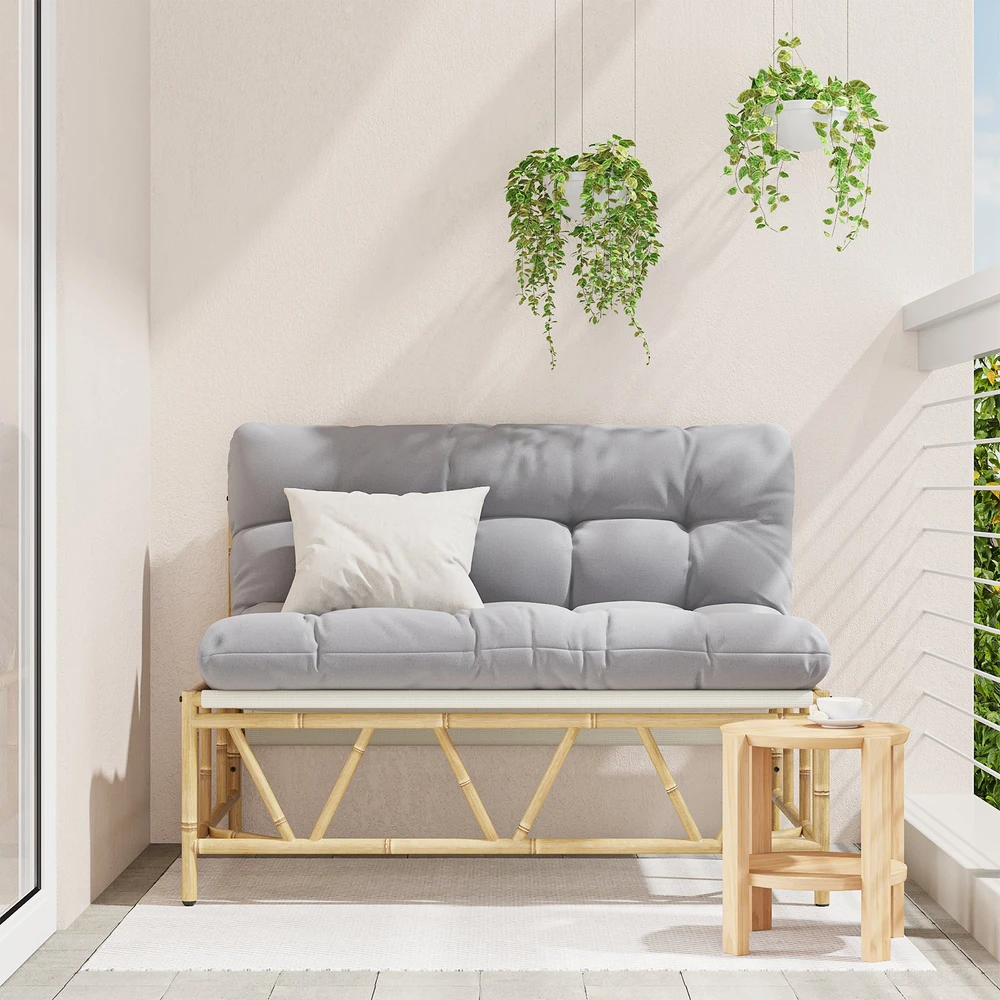Lauko sėdimos vietos Šviesiai pilka 110 x 74,5 x 71 cm Plienas