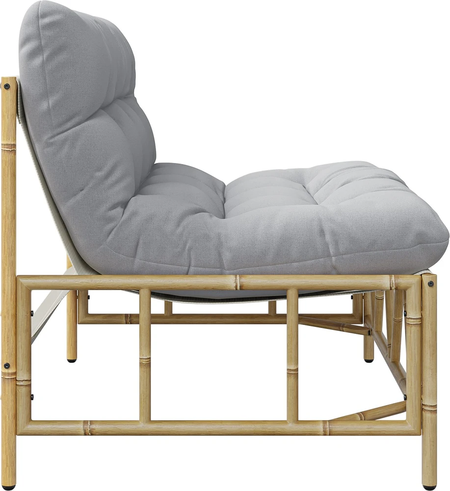 Lauko sėdimos vietos Šviesiai pilka 110 x 74,5 x 71 cm Plienas