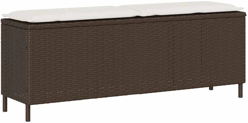 sodo suolas su pagalvėlė pilka 110x30x40,5 cm poliratanas