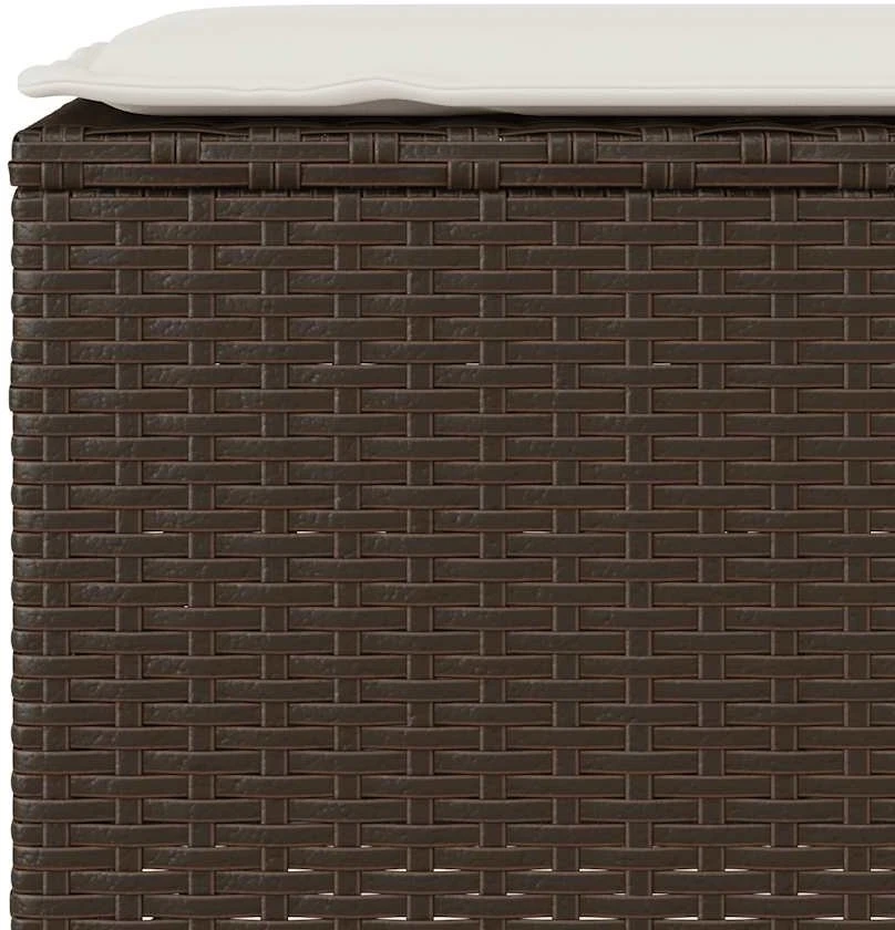 sodo suolas su pagalvėlė pilka 110x30x40,5 cm poliratanas