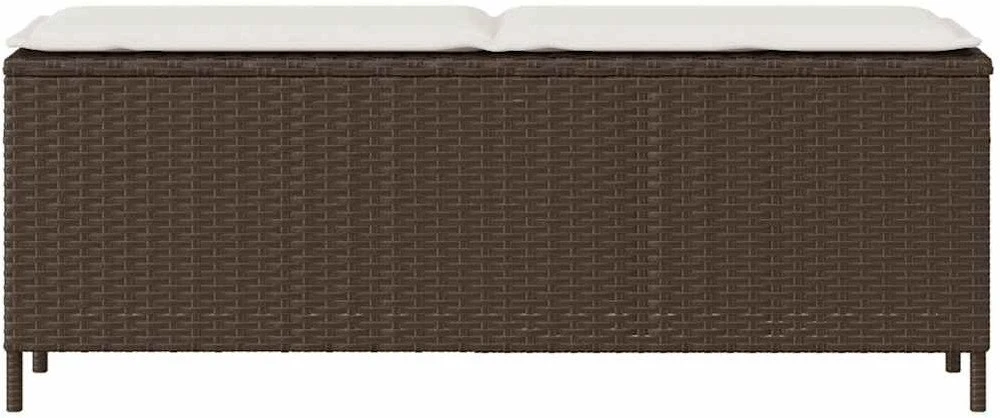 sodo suolas su pagalvėlė pilka 110x30x40,5 cm poliratanas
