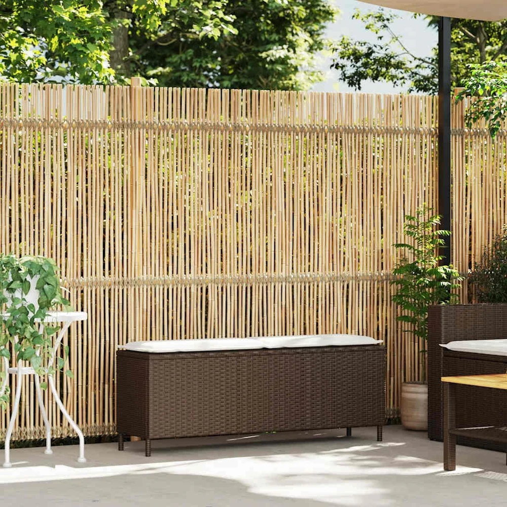 sodo suolas su pagalvėlė pilka 110x30x40,5 cm poliratanas