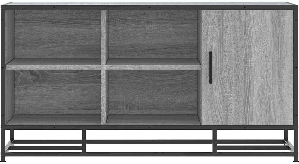 Batų suoliukas, pilka, 100x40x53,5 cm, mediena/metalas