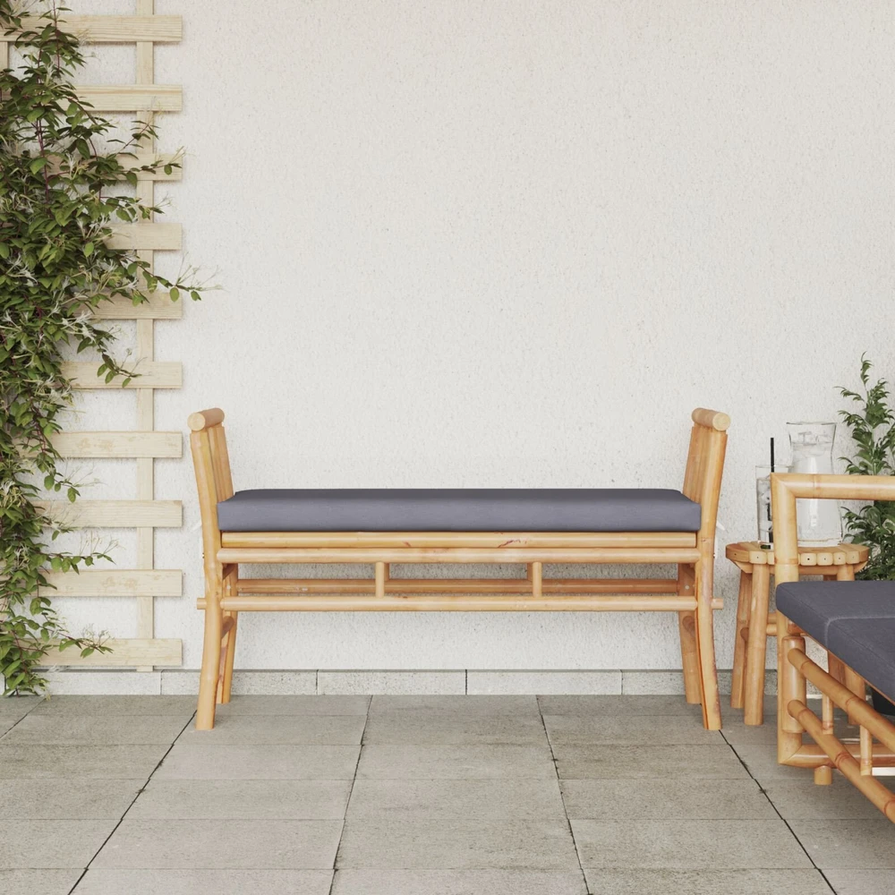 Sodo suolas 2 -Seater 110 x 38 x 65cm bambukas Ruda