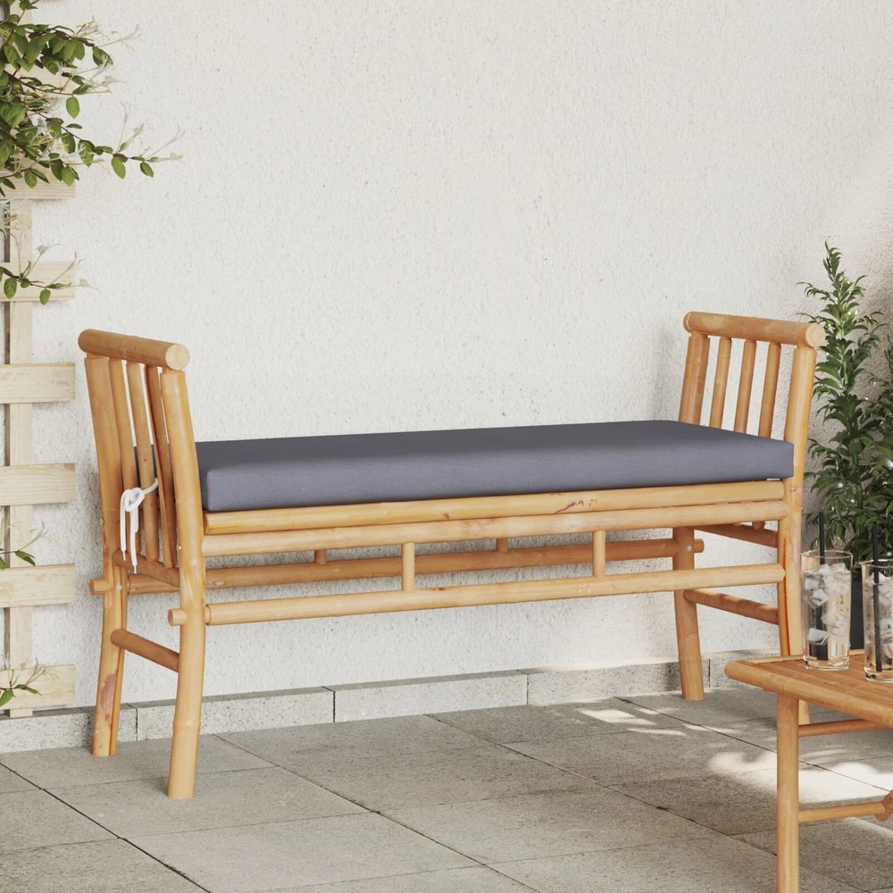 Sodo suolas 2 -Seater 110 x 38 x 65cm bambukas Ruda
