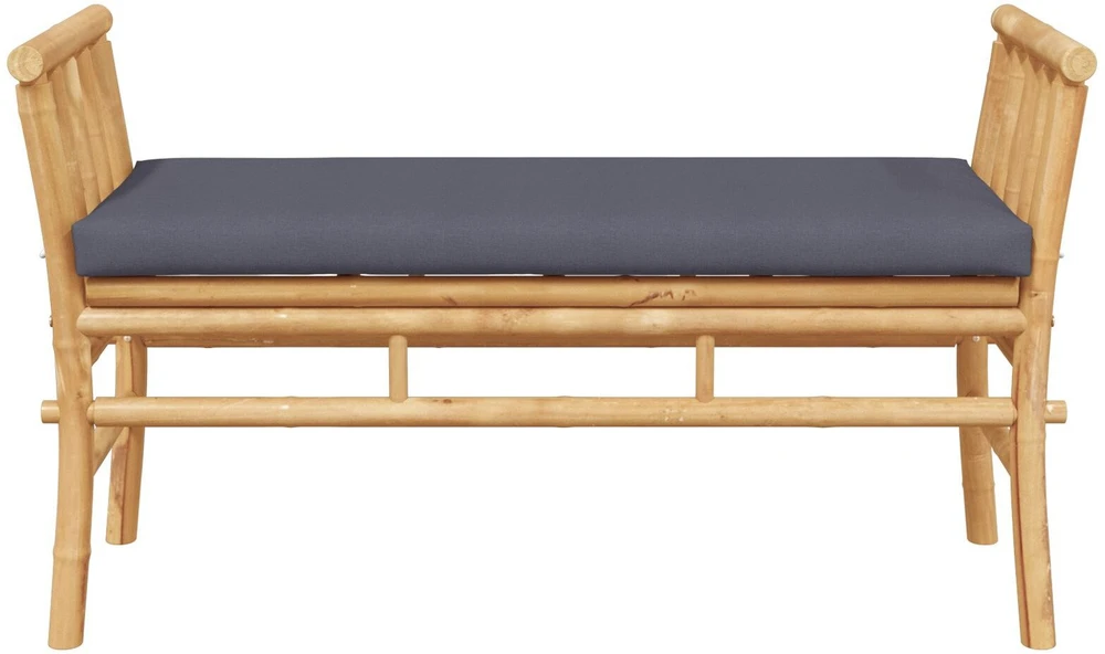 Sodo suolas 2 -Seater 110 x 38 x 65cm bambukas Ruda