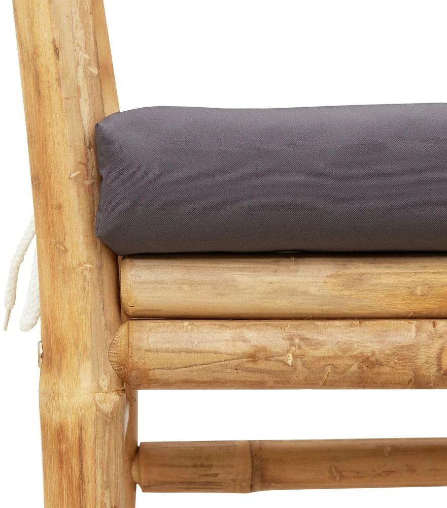 Sodo suolas 2 -Seater 110 x 38 x 65cm bambukas Ruda
