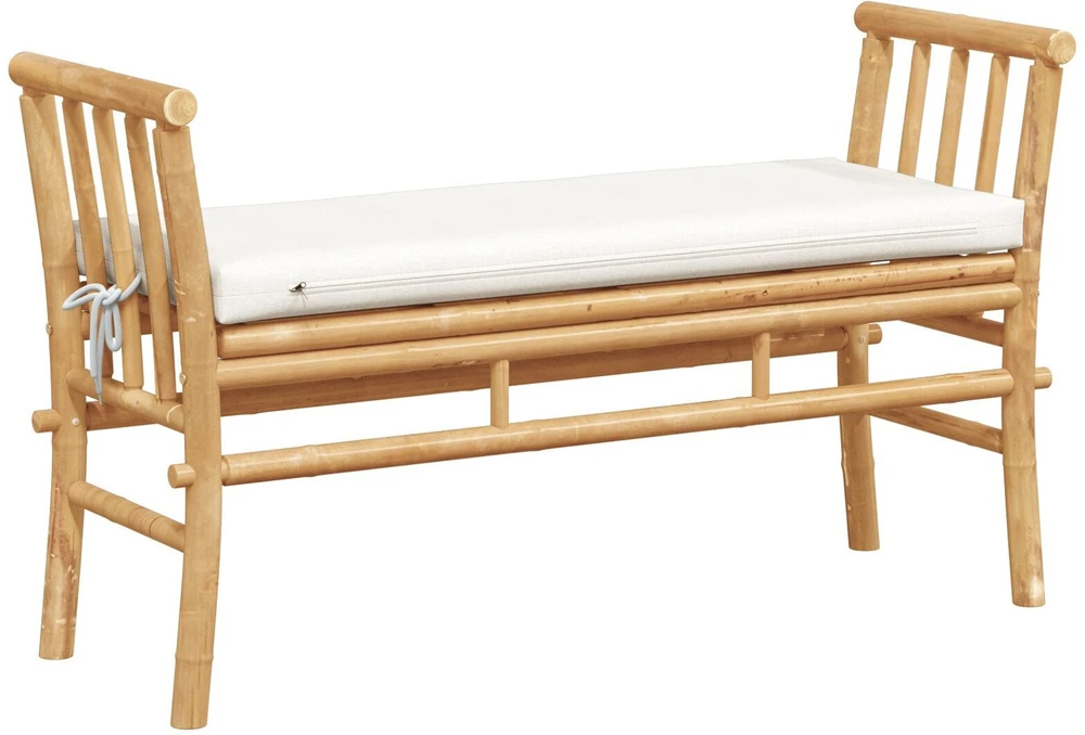 Sodo suolas 2 -Seater 110 x 38 x 65cm bambukas Ruda