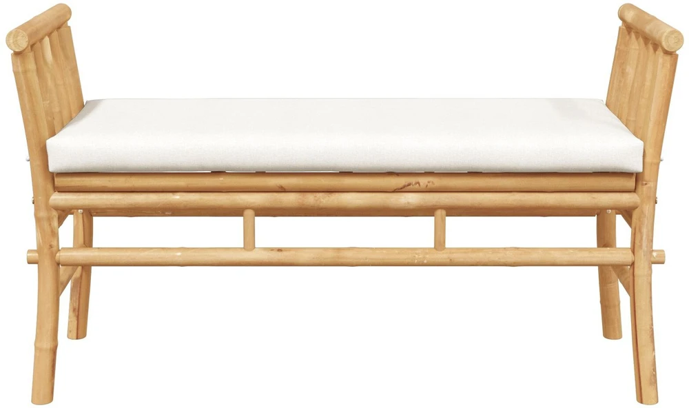 Sodo suolas 2 -Seater 110 x 38 x 65cm bambukas Ruda