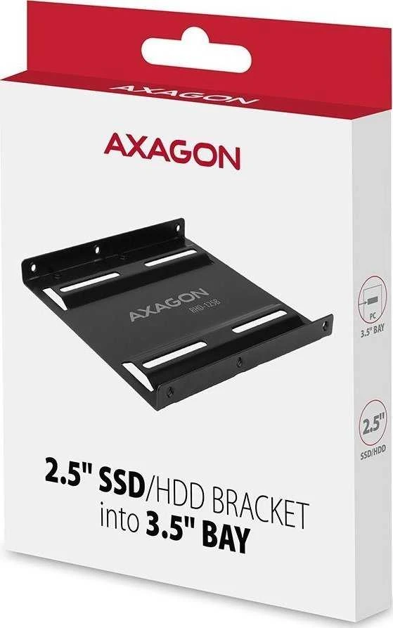 AXAGON RHD-125B redukcija 1x 2,5'' HDD į 3,5'' poziciją, juodas