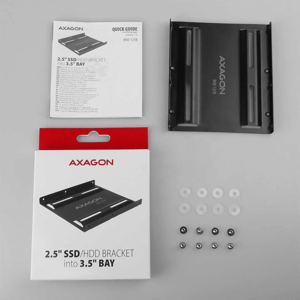 AXAGON RHD-125B redukcija 1x 2,5'' HDD į 3,5'' poziciją, juodas