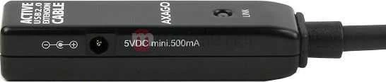 Axagon ADR-220 Aktyvus prailginimas USB 2.0 A-M > A-F laidas, 20 m ilgio. Maitinimo variantas.