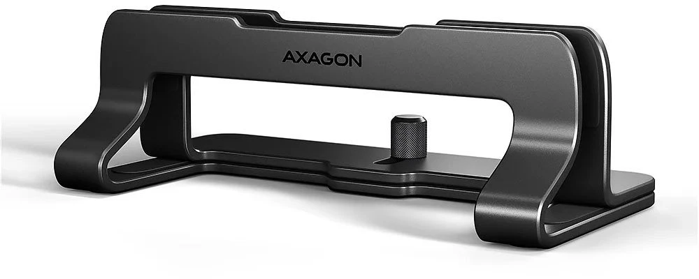 AXAGON STND-VB Vertical Nešiojamas kompiuteris Stand, adjustable width, aliuminio – juodas