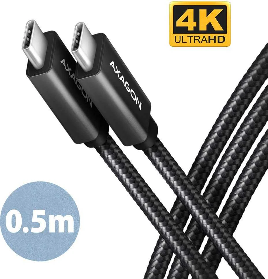 AXAGON | SPEED + USB-C, USB 20 Gbps laidas, 0,5 m | BUCM32-CM05AB | USB C tipo į USB C tipo