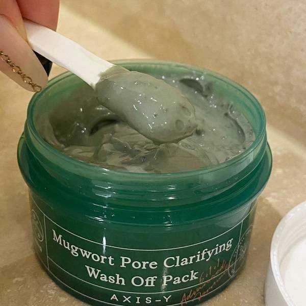 AXIS-Y Mugwort Pore Clarifying Wash Off Pack Poras valanti molio kaukė, 100 ml