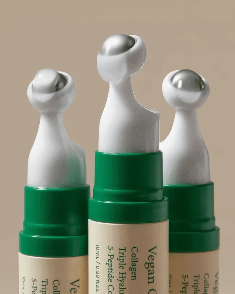 Rinkinys „Axis-Y“: veganiškas kolageno serumas paakių sričiai nuo raukšlių, 10 ml + švytėjimą mažinantis serumas veidui nuo raukšlių, 50 ml