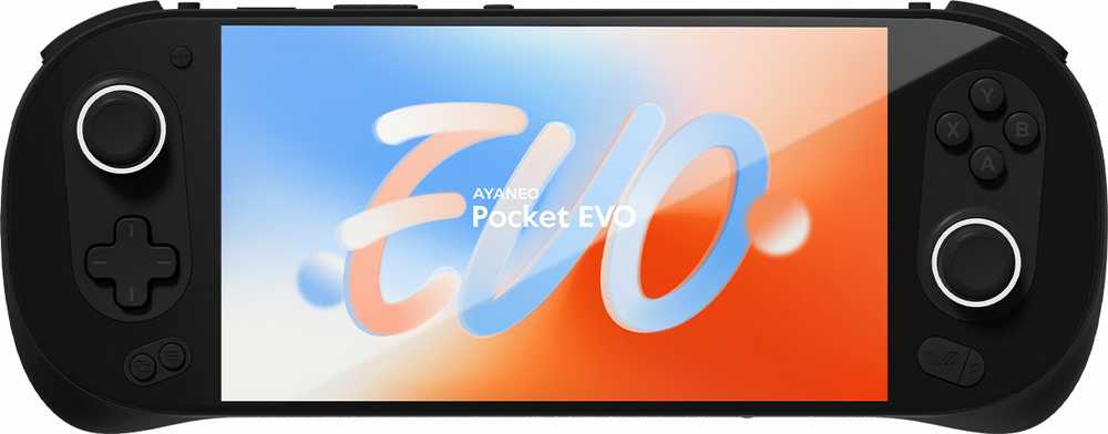Ayaneo Pocket EVO handheld console – 16 GB LPDDR5X, 512 GB SSD, juodas