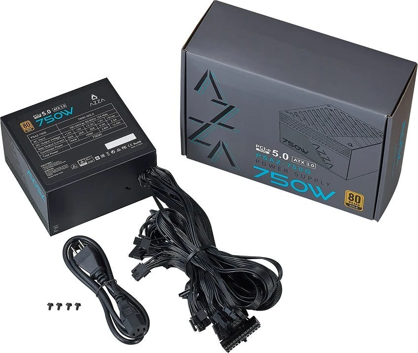 Maitinimo šaltinis Azza PSAZ-750G ATX3.0 750W
