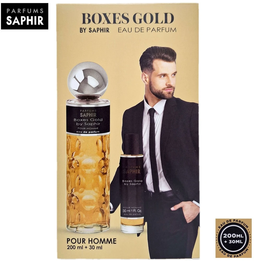 Saphir Boxes Gold EDP Purškiklis, 200 ml, 30 ml Sets