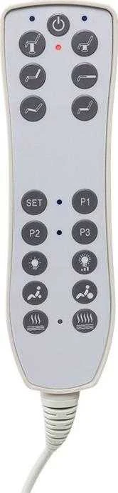 Activeshop Kosmetologinis krėslas Azzurro Pedi Pro Electric 3 Motor Foot Control Baltas Heated