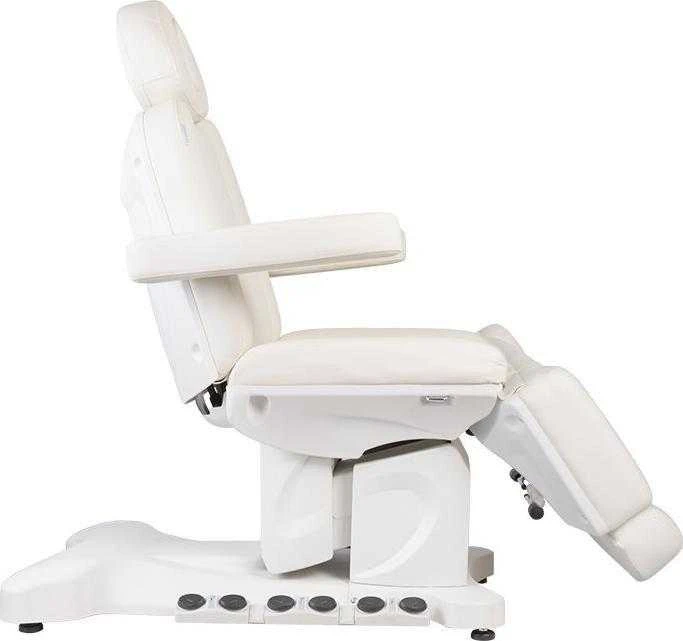 Activeshop Kosmetologinis krėslas Azzurro Pro Electric 3 Motor Foot Control Baltas Heated