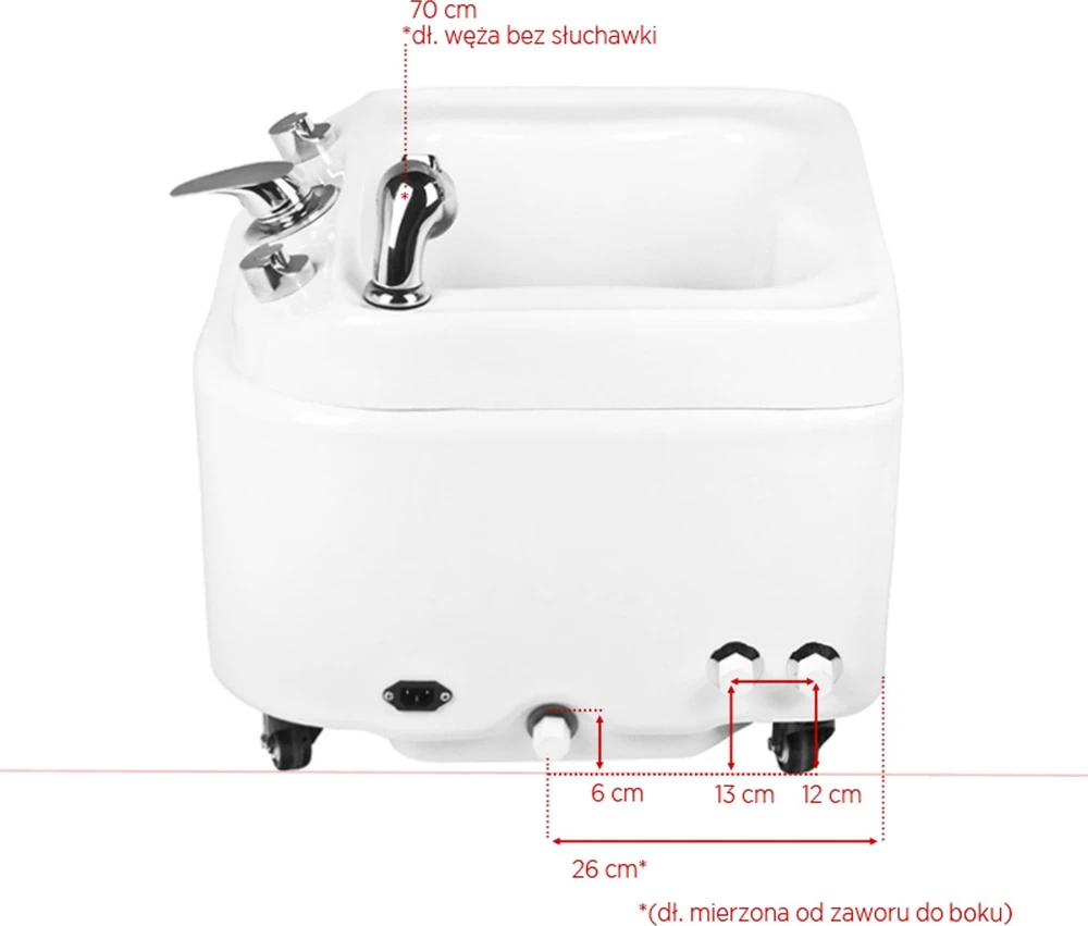 Activeshop Pedikiūro vonelė su hidromasažu Azzurro A023 Chrome