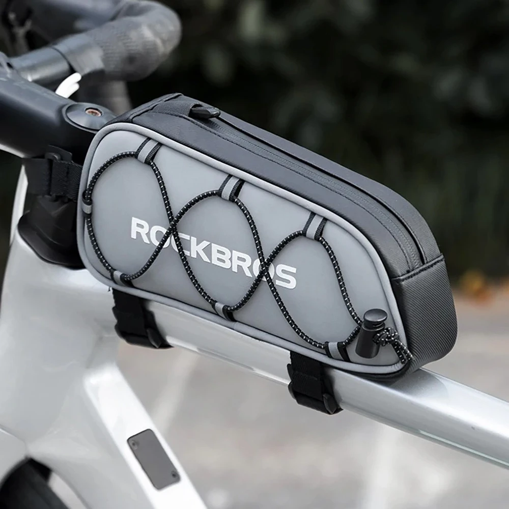 Rockbros 3012010901 bike frame bag 0.9 l – sidabrinis