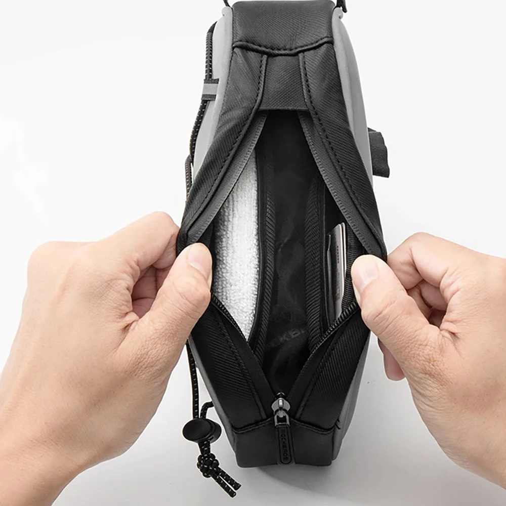 Rockbros 3012010901 bike frame bag 0.9 l – sidabrinis