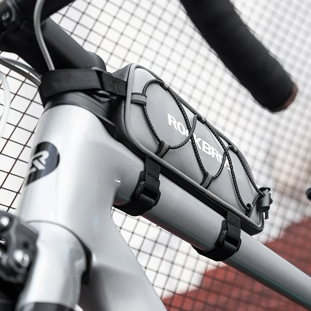 Rockbros 3012010901 bike frame bag 0.9 l – sidabrinis