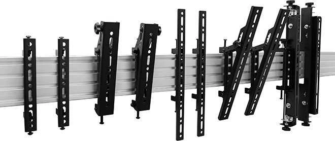 Laikiklis B-TECH AV SYSTEM X - HORIZONTAL MOUNTING RAIL - 1.5M