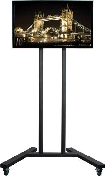 Laikiklis „Tech“ didelis universalus plokščiaekranis vežimėlis / stovas ant grindų (VESA 800 x 600) – 1,8 m Ø50 mm stulpai