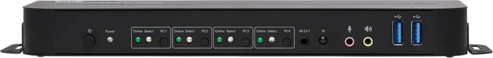 Przełącznik Eaton Tripp Lite series HDMI USB KVM Switch 4-Port 4K 60Hz HDR HDCP 2.2 IR USB Sharing - KVM-/Audio-/USB-Switch - 4 x KVM/Audio/USB - 1 lokalny użytkownik - Desktop