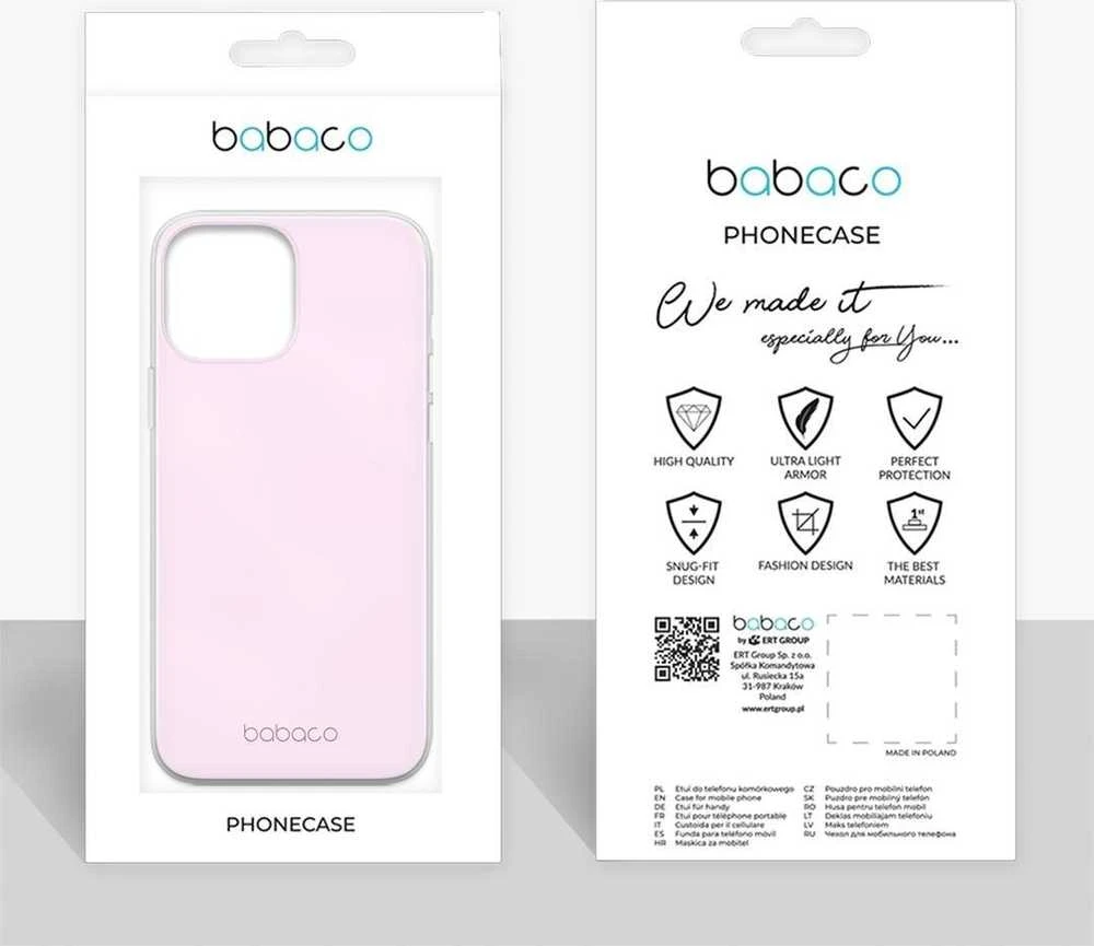 Dėklas DĖKLIO ATPILDYMAS BABACO CLASSIC 009 IPHONE 12 MINI LIGHT Rožinis