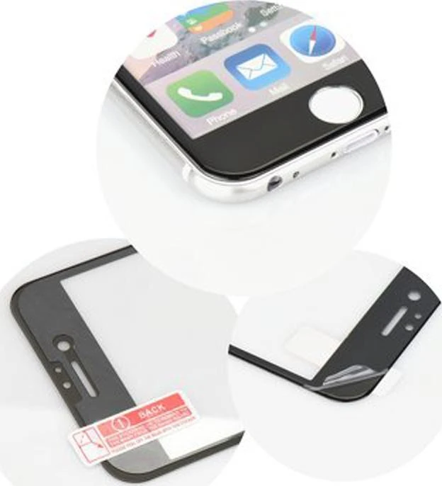 OEM 5D visiškai klijuojamas grūdintas stiklas - iPhone 13 / 16e / 17e (SE 4 2025) juodas