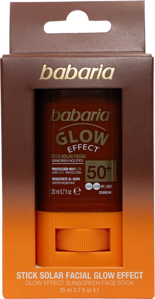 Babaria Glow Effect Stick Solar Facial Spf50, 20 ml