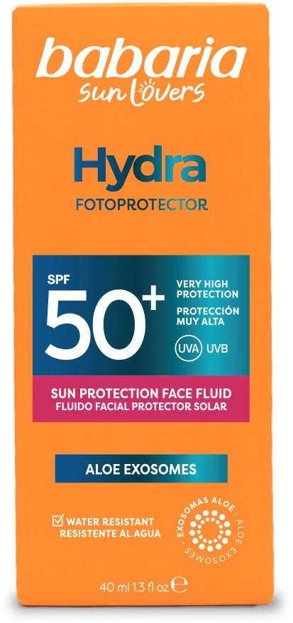 Babaria Sol Hydra Facial Fluido Solar Fotoprotector Spf50, 40 ml
