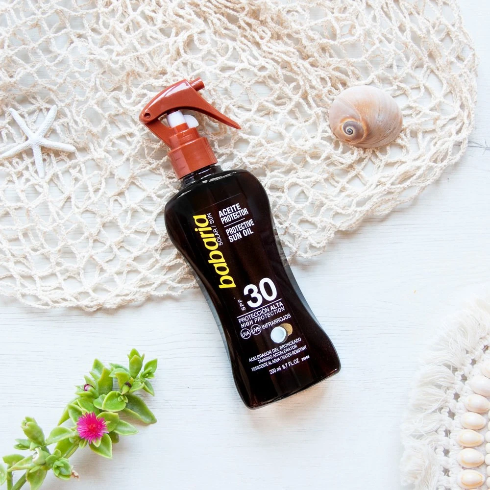 Babaria, apsauginis, saugantis ir maitinantis, prieš saulės poveikį, aliejus, SPF 30, 200 ml, unisex