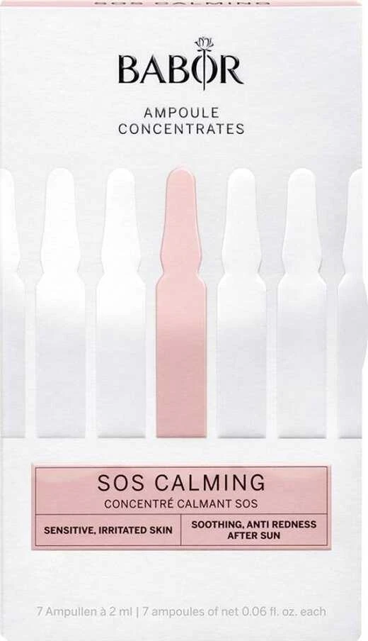 Babor SOS Calming Ampoule Concentrates raminančios ampulės veidui, 7 x 2 ml