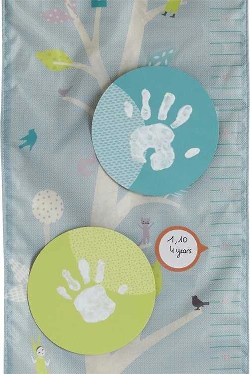Baby Art ūgio matuoklis su delniukų atspaudų kortelėmis